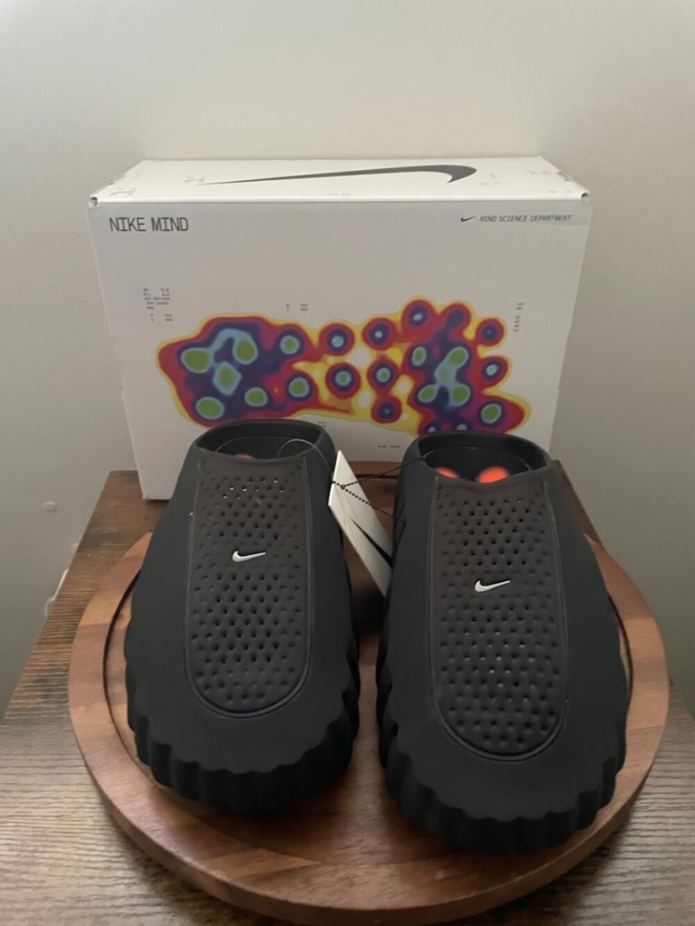 New - Nike Mind 001 Slide “Black Chrome” - Picture 2 of 7